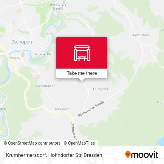 Карта Krumhermersdorf, Hohndorfer Str