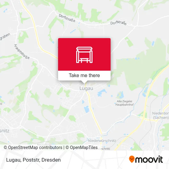 Карта Lugau, Poststr