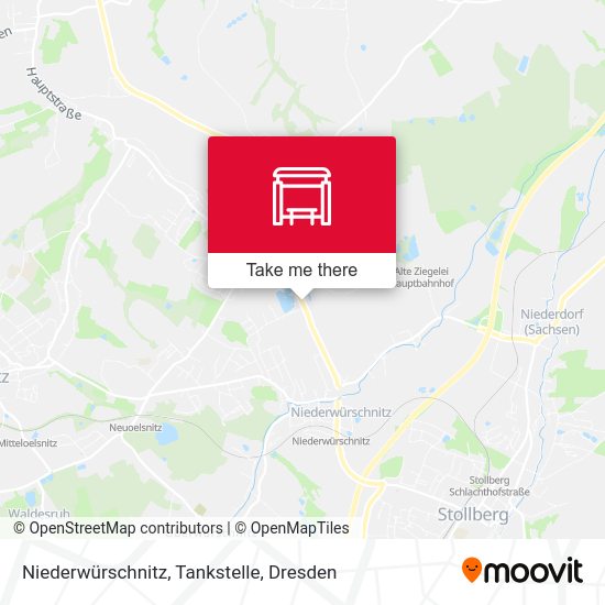 Карта Niederwürschnitz, Tankstelle