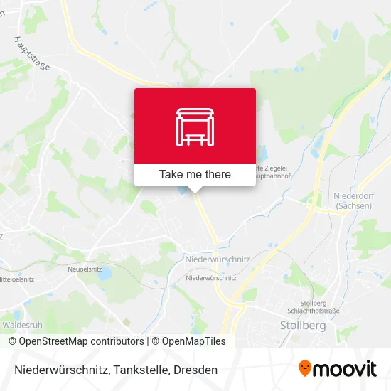 Карта Niederwürschnitz, Tankstelle