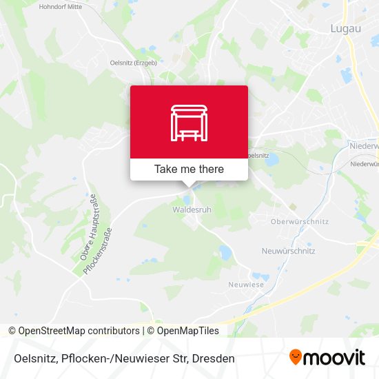 Карта Oelsnitz, Pflocken- / Neuwieser Str