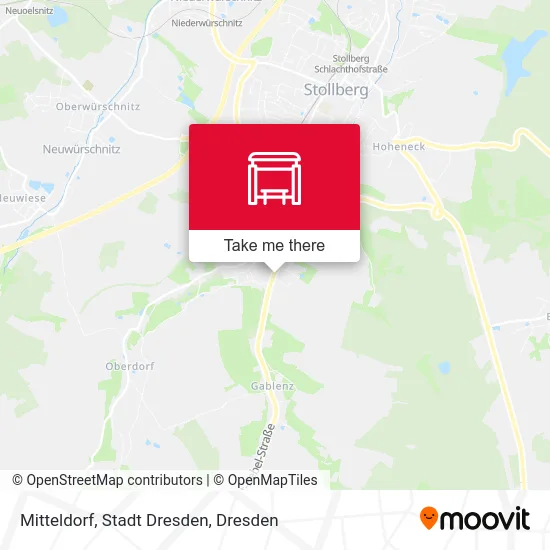 Карта Mitteldorf, Stadt Dresden