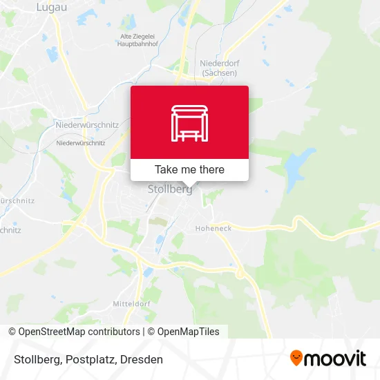 Карта Stollberg, Postplatz