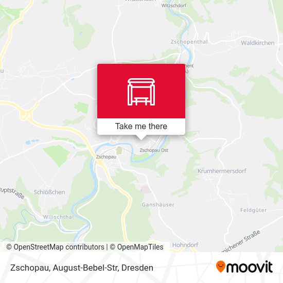 Карта Zschopau, August-Bebel-Str