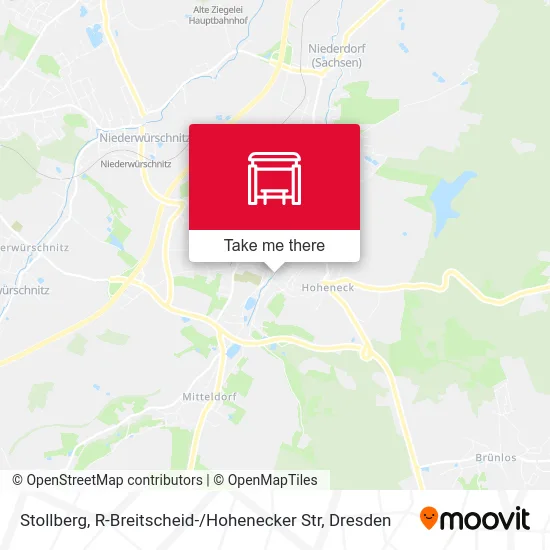 Карта Stollberg, R-Breitscheid- / Hohenecker Str