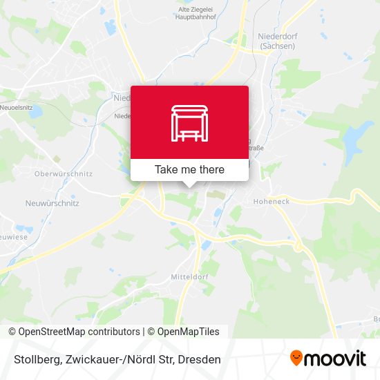 Карта Stollberg, Zwickauer- / Nördl Str