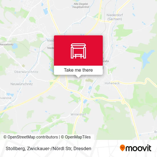Карта Stollberg, Zwickauer- / Nördl Str