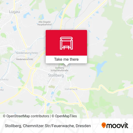 Карта Stollberg, Chemnitzer Str / Feuerwache