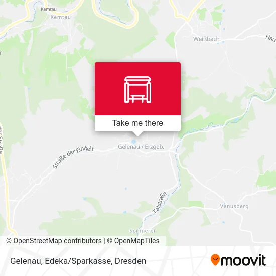 Карта Gelenau, Edeka/Sparkasse