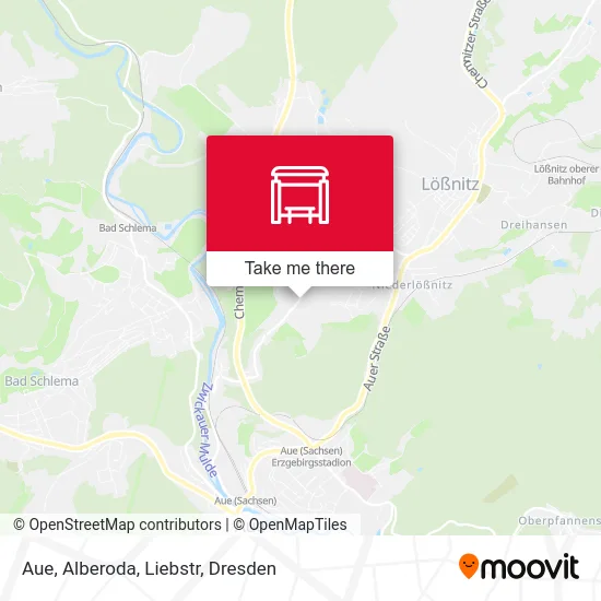 Карта Aue, Alberoda, Liebstr