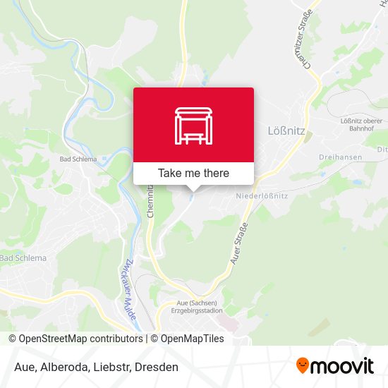 Карта Aue, Alberoda, Liebstr
