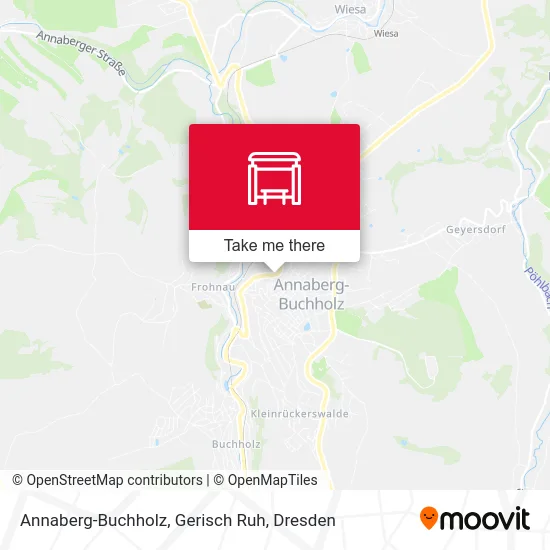 Карта Annaberg-Buchholz, Gerisch Ruh