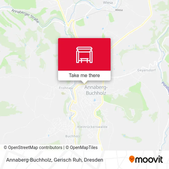 Карта Annaberg-Buchholz, Gerisch Ruh