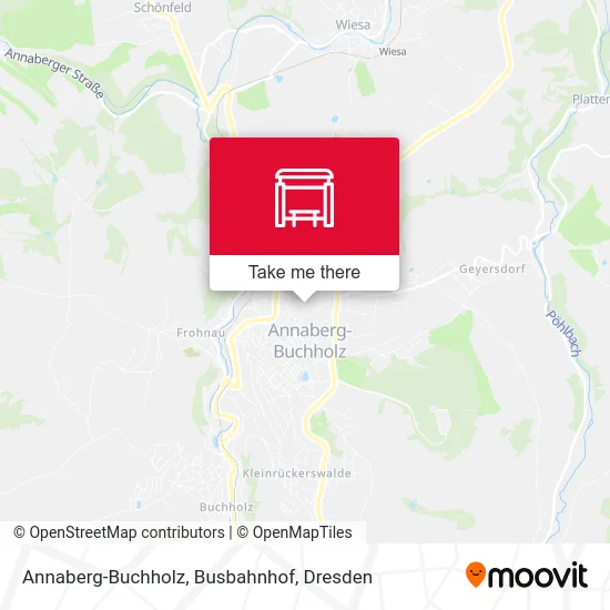 Карта Annaberg-Buchholz, Busbahnhof
