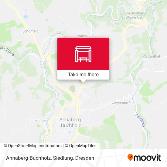 Карта Annaberg-Buchholz, Siedlung