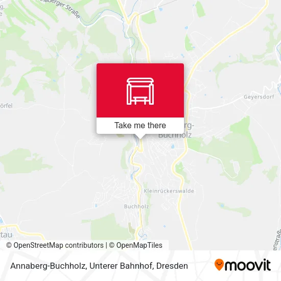 Карта Annaberg-Buchholz, Unterer Bahnhof