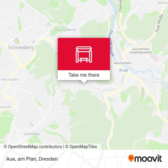 Карта Aue, am Plan