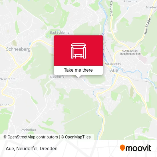 Карта Aue, Neudörfel