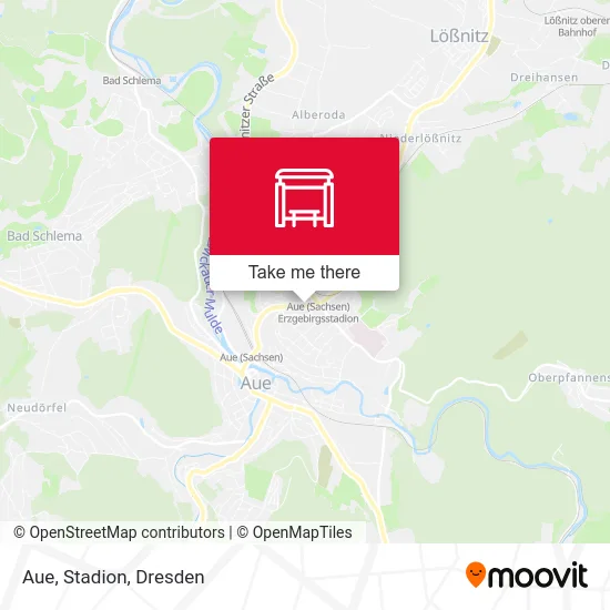 Карта Aue, Stadion