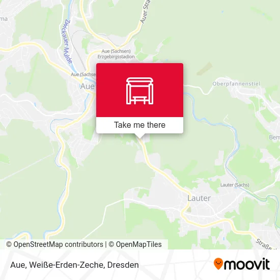 Карта Aue, Weiße-Erden-Zeche