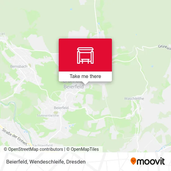 Карта Beierfeld, Wendeschleife