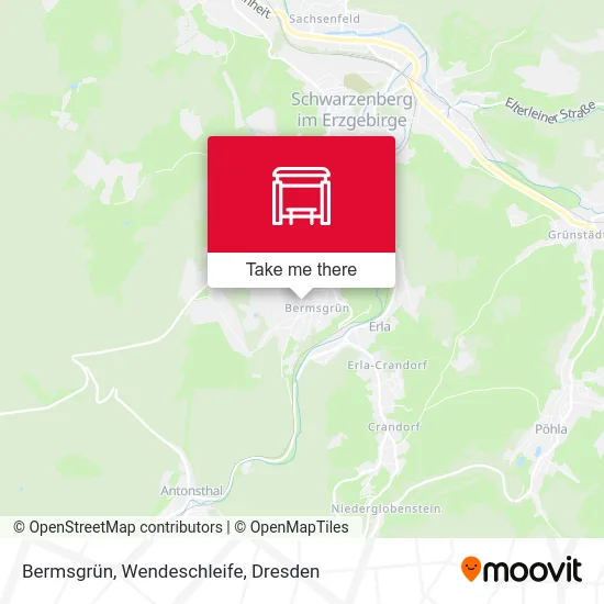 Карта Bermsgrün, Wendeschleife