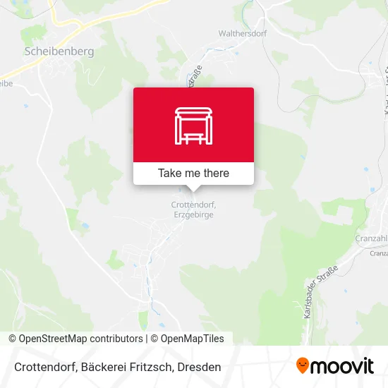 Карта Crottendorf, Bäckerei Fritzsch