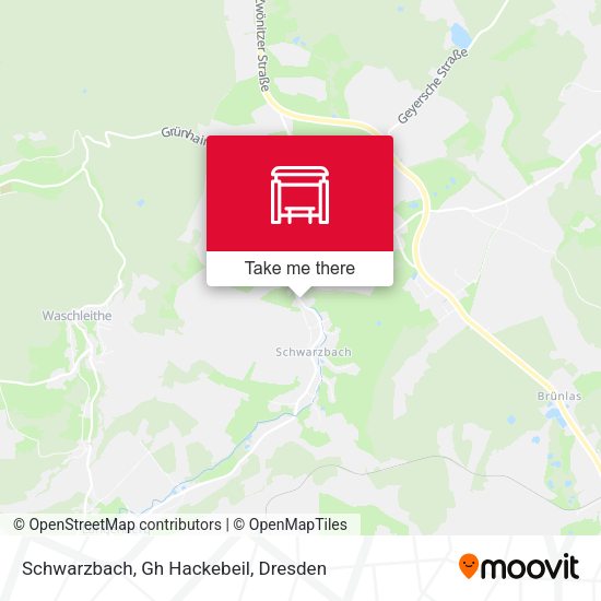 Карта Schwarzbach, Gh Hackebeil