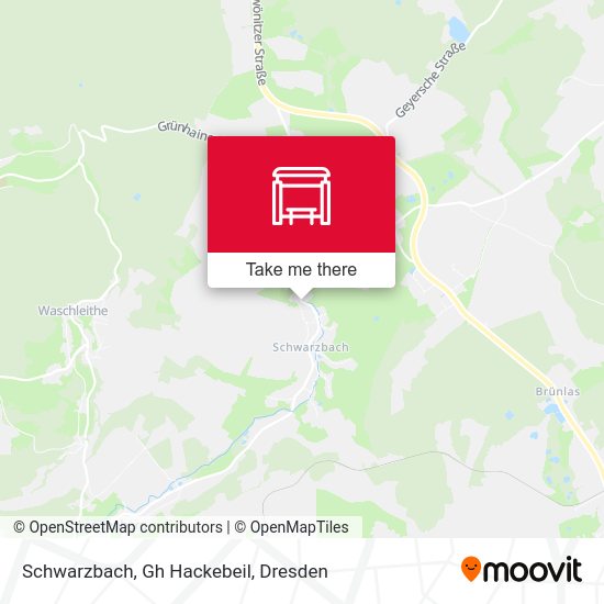 Карта Schwarzbach, Gh Hackebeil