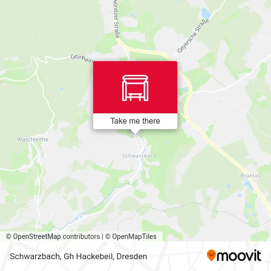 Карта Schwarzbach, Gh Hackebeil