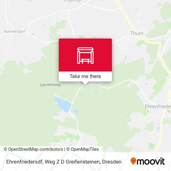 Карта Ehrenfriedersdf, Weg Z D Greifensteinen