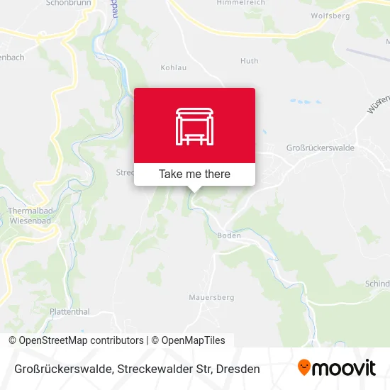 Карта Großrückerswalde, Streckewalder Str