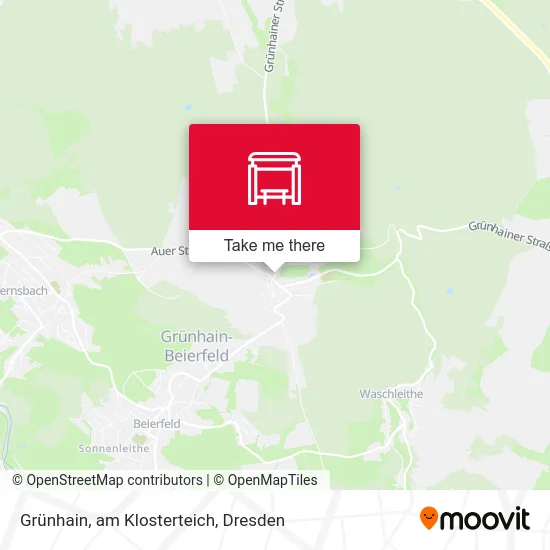 Карта Grünhain, am Klosterteich
