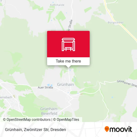 Карта Grünhain, Zwönitzer Str