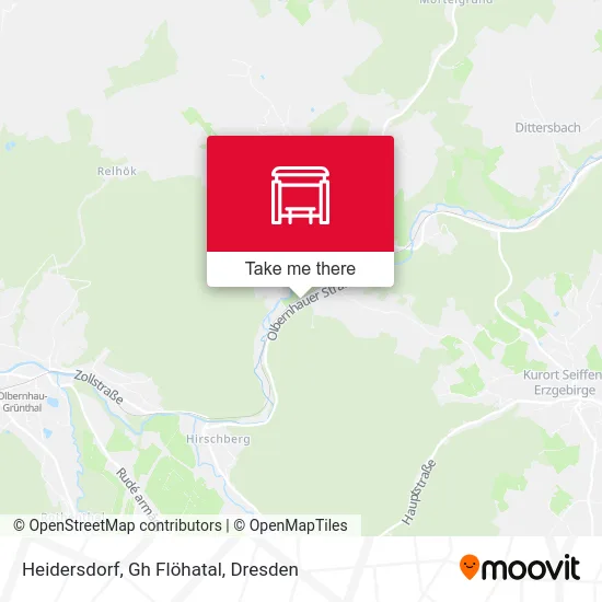 Карта Heidersdorf, Gh Flöhatal