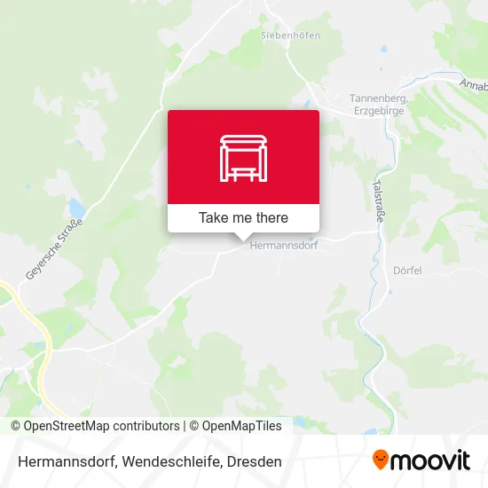 Карта Hermannsdorf, Wendeschleife