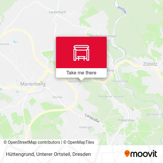 Карта Hüttengrund, Unterer Ortsteil