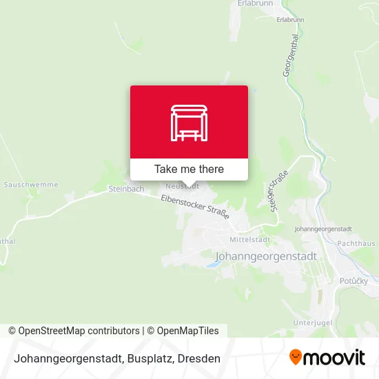 Карта Johanngeorgenstadt, Busplatz