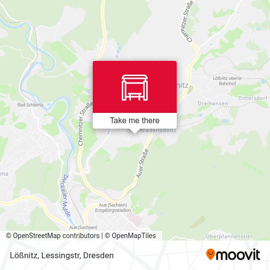 Карта Lößnitz, Lessingstr