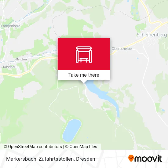Карта Markersbach, Zufahrtsstollen