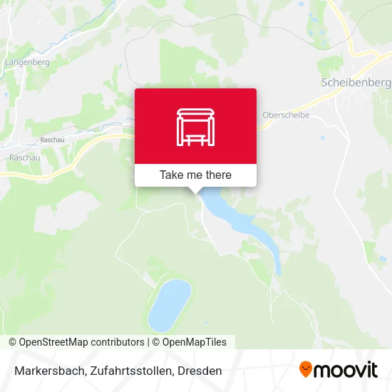 Карта Markersbach, Zufahrtsstollen