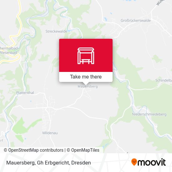 Карта Mauersberg, Gh Erbgericht