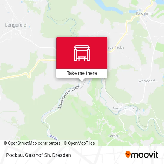 Карта Pockau, Gasthof Sh