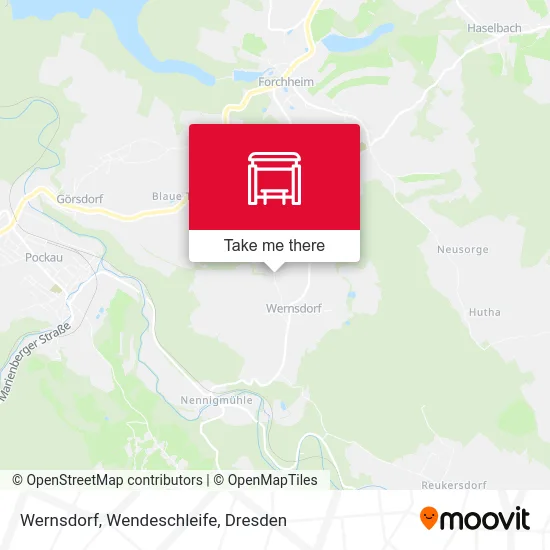 Карта Wernsdorf, Wendeschleife