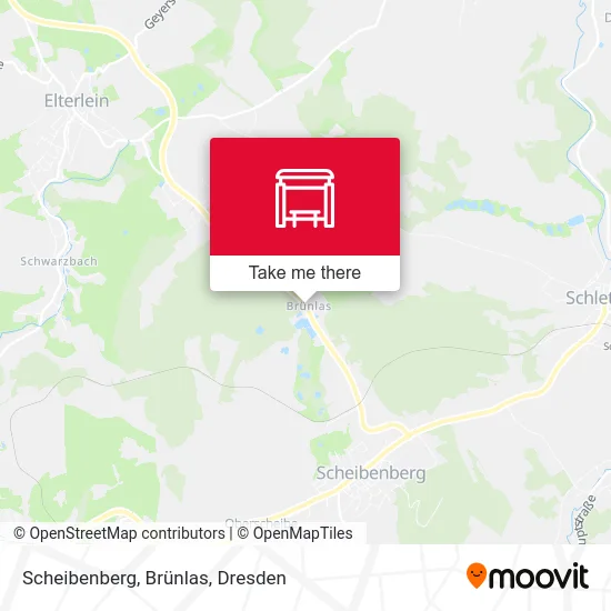 Карта Scheibenberg, Brünlas