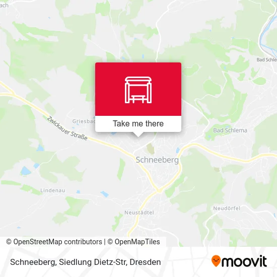 Карта Schneeberg, Siedlung Dietz-Str