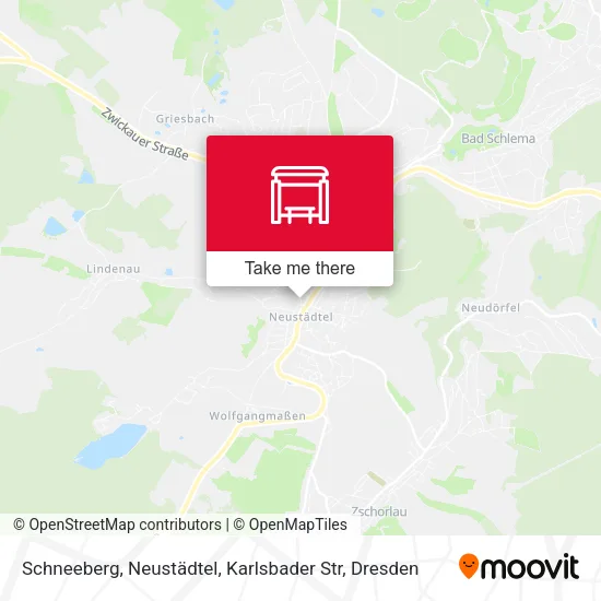 Карта Schneeberg, Neustädtel, Karlsbader Str