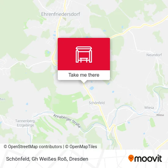 Карта Schönfeld, Gh Weißes Roß