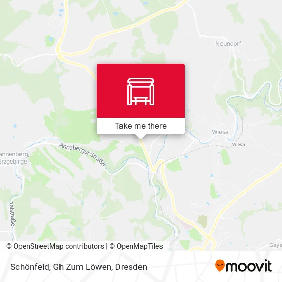 Карта Schönfeld, Gh Zum Löwen