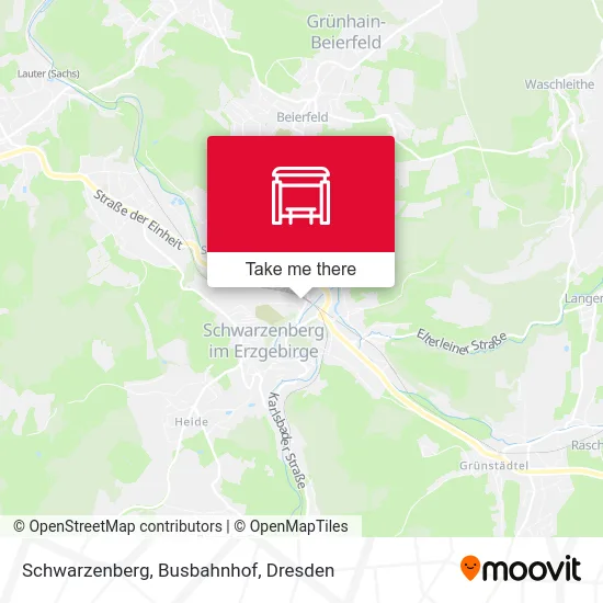 Карта Schwarzenberg, Busbahnhof